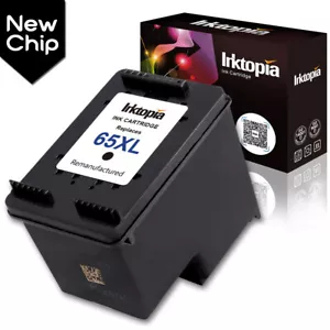 Nuova cartuccia inchiostro nero chip 65 XL per HP ENVY 5055 5058 5010 5020 DeskJet 2625 - Foto 1 di 6