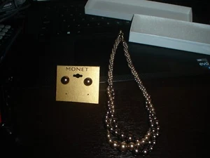 Monet Gold Purple Purple Classic Necklace - Picture 1 of 1