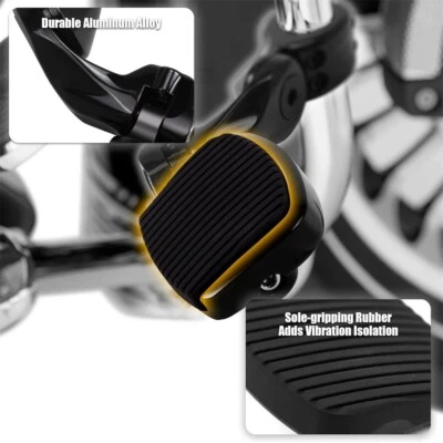 Mini pedal estribo con soporte para Harley Touring Softail Dyna Sportster Foto 1 de 4