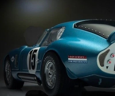 Daytona Shelby Race Car1 18Racing12Custom Built Metal Body 1960s GT Model24Racer - Image 1 of 4