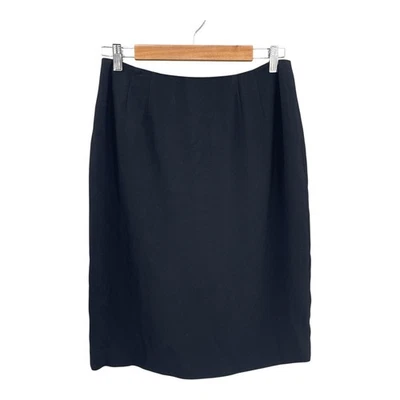 Linda Allard Ellen Tracy Falda de Carrera Mujer Lápiz Academia Grapa Negra Talla 12 Foto 1 de 4