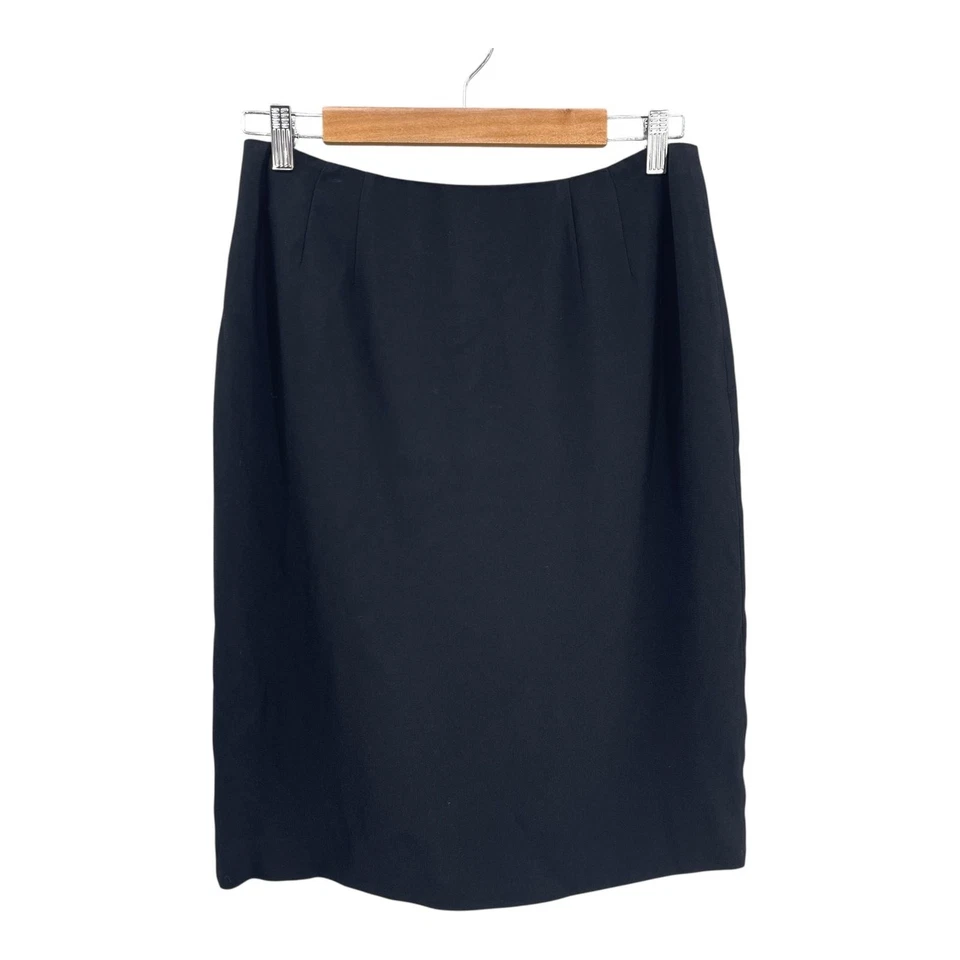 Linda Allard Ellen Tracy Falda de Carrera Mujer Lápiz Academia Grapa Negra Talla 12 Foto 1 de 4