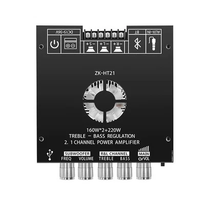-HT21 2.1 Canali TDA7498E 160W X 2+220W Potenza Bluetooth Digitale2064 - Immagine 1 di 4