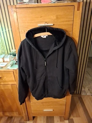 Damen Sweatshirtjacke S mit Kapuze +Teddyfutter  schwarz - Bild 1 von 4