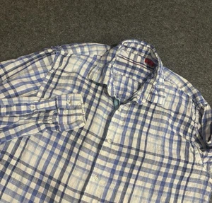 Report Collection Button Up Shirt Men’s Medium Long Sleeve Plaid - Picture 1 of 11