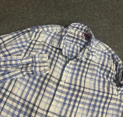 Report Collection Button Up Shirt Men’s Medium Long Sleeve Plaid - Image 1 of 4