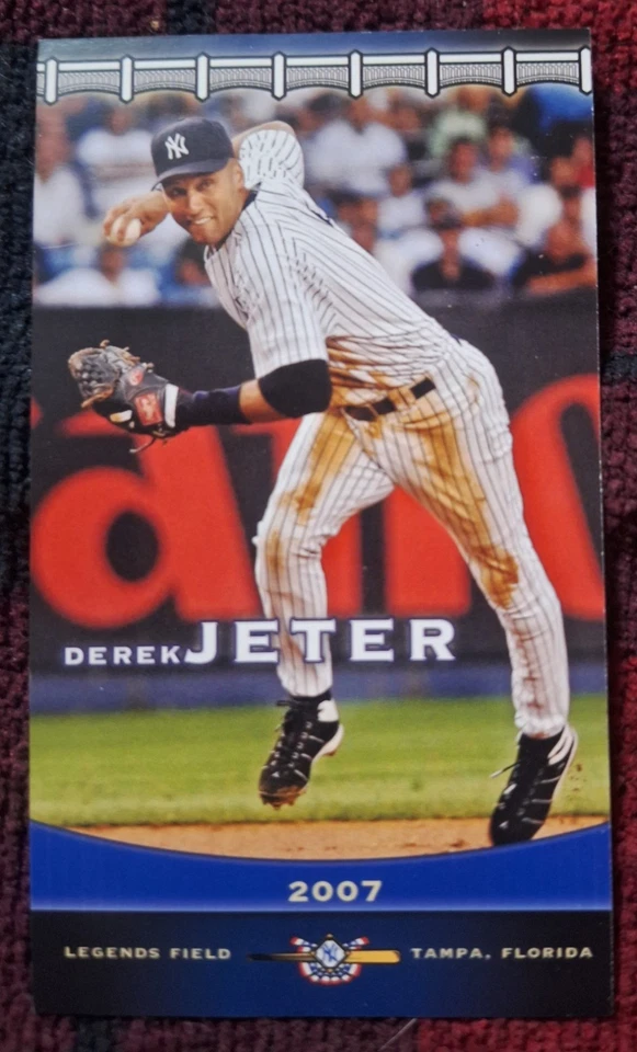 2007 YANKEES Spring Training COLLECTOR'S SERIES 4.75"X2.25" 15 CARD SET & ALBUM - Image 1 of 4