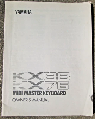 Yamaha KX88 KX76 Midi Master Keyboard Bedienungsanleitung gedruckt in Japan sspb - Bild 1 von 4