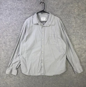 Goodfellow Longsleeve Shirt Men's XXL Gray Collared Button Down Pocket Essential - Picture 1 of 5