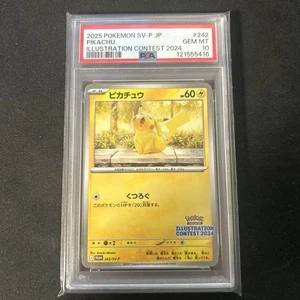 Pokemon Pikachu SV-P Promo PSA 10 Card Illust Contest 2024 Scarlet Violet - Picture 1 of 2