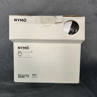 IKEA NYMO 9 Inch Perforated Drum Lamp Shade Black Brass 303.408.33 NEW Open Box - Image 1 of 4