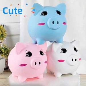 Decorative Cartoon Pig Money Boxes Pig Model Piggy Bank Coins Cash - Picture 1 of 16