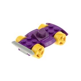 1x Lego Vehicle Base 4x6 Purple Yellow Racers Bumper Pulse 4575 30558c09