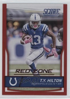 2016 Score Jumbo Red Zone /35 TY Hilton #140 - Image 1 of 2