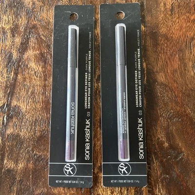 Lot of 2 Sonia Kashuk Longwear Eye Definer 03 Eyeliner Pencil Dark Purple New - Image 1 of 2