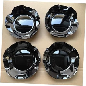 4PC for Chevy Wheel Center CAPS Silverado Tahoe Suburban Avalanche BLACK 4PCS - Picture 1 of 6