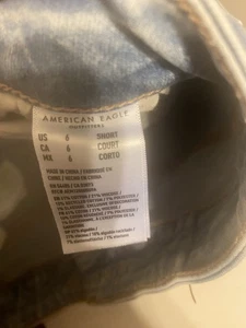 American Eagle Jeans Damen Gr. 6 Blau Super High Rise Flare Distressed Stretch - Bild 1 von 8