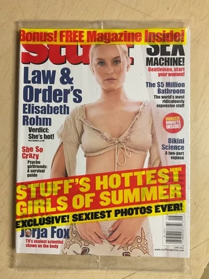 june 2002 #31 Stuff Elisabeth Rohm Retail SEALED issue + Hottest Girls of Summer - Image 1 of 4
