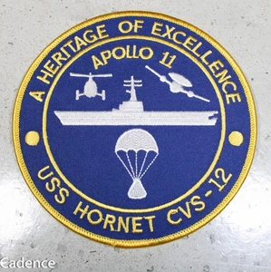 US Modern USN Navy CVS-12 USS Hornet Apollo 11 Flugzeugträger Schiff Patch B958 - Bild 1 von 3