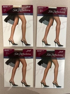 Top Hanes Silk Reflections Setoso Trasparente Anticontrollo 715 Taglia C/D A Scelta - Foto 1 di 9