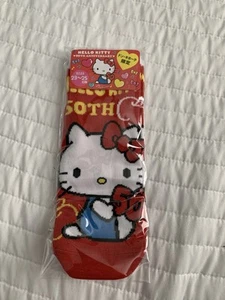 Hello Kitty Sanrio Red Socks Women’s Pair Authentic Japan Red NEW - Picture 1 of 3