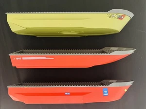 Lot Of 3 Lego Boat Hull 14X51X6 Red 4569633 Olive Green 6018157 - Picture 1 of 5