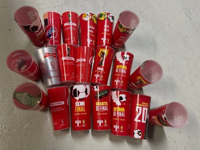 Copa Mundial de la FIFA 2014, 2019 y 2022 Colección Copas Coca Cola Brasil, Francia, Qatar Foto 1 de 2