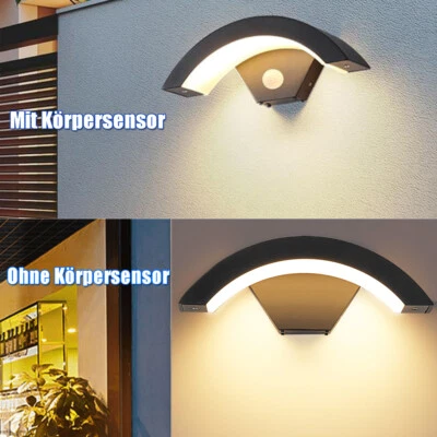 LED Außenleuchte mit Bewegungsmelder Wandleuchte mit Sensor Innen Außenlampe 18W - Bild 1 von 4