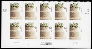 Scott #4398 Wedding Cake (Love) 61¢ Plate Block (Half Sheet) of 10 Stamps - MNH - Picture 1 of 1