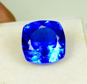 7.45 Ct Natural Indigolite Tourmaline  Loose Cushion Cut Gemstone GIE Certified - Picture 1 of 6