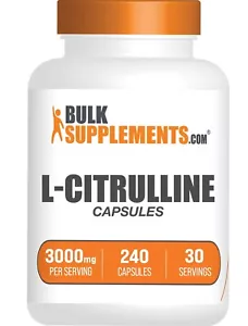 BulkSupplements L-citrulina 240 cápsulas - 3000 mg por porción - Imagen 1 de 6