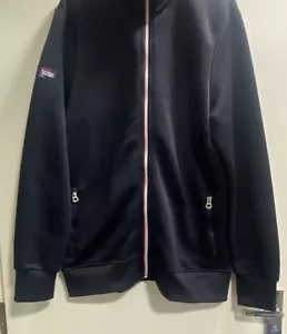 Mens Superdry '021 Orange Sport' Navy Zip Front Jacket size XL - Imagen 1 de 9