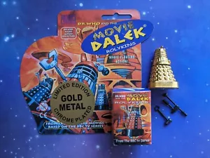 Doctor Who Movie Dalek Rolykin Gold Metal Chrome Plated Limited Edition Boxed - Picture 1 of 8