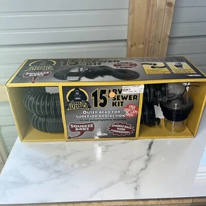 Valterra D04-0650 15 Ft. Gray Sewer Hose w/Coupler - Picture 1 of 7