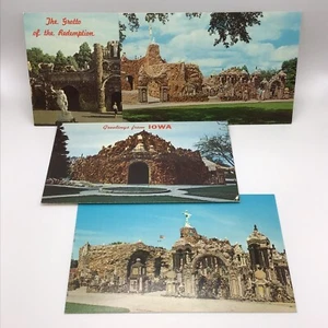 Vintage Postcards Grotto Of The Redemption West Bend Iowa Lot Of 4 - Picture 1 of 5
