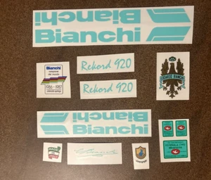 RECORD 920 by E.Bianchi , campagnolo , decals full set - Picture 1 of 2