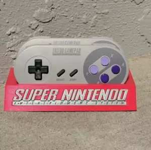Nintendo SNES Game Controller Holder - ANY Colors | Holds 2 Controllers | Retro - Picture 1 of 8