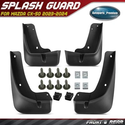 Комплект из 4 передних и задних грязевых щитков брызговиков крыла для Mazda CX-50 2023-2024 - Изображение 1 из 4