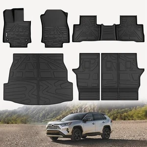 KARPAL Floor Mats Fit Toyota Rav4 2025-2019 (Include Hybrid), Custom Fit TPE All - Picture 1 of 7