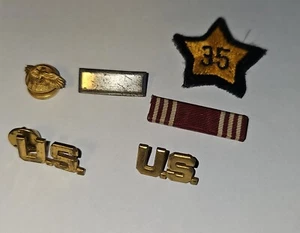 Assortment WWII Men's Uniform Decorations - 6 items, sterling bar, good conduct - Picture 1 of 1