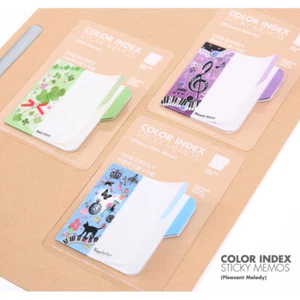 3pk Nota musical Piano Flores de gato Lindo coreano Sticky Notes Pad Marcador de novedad - Imagen 1 de 3
