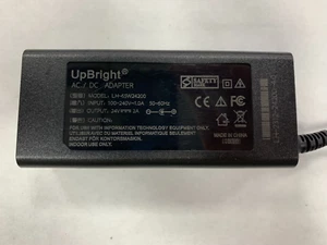 Upbright 120w 24v 5a AC/DC Adapter - Black - Picture 1 of 3