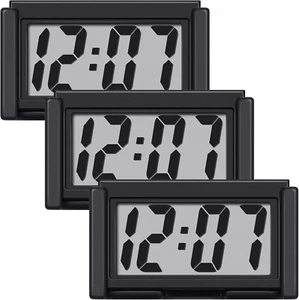 3 Pcs Mini Digital Clock Small Magnetic Digital Clock Stick on Battery Operated - Picture 1 of 12