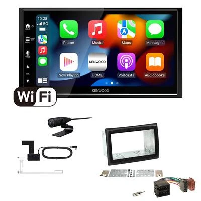 Kenwood Autoradio WiFi Apple CarPlay für Renault Megane II 2002-2008 schwarz - Bild 1 von 4