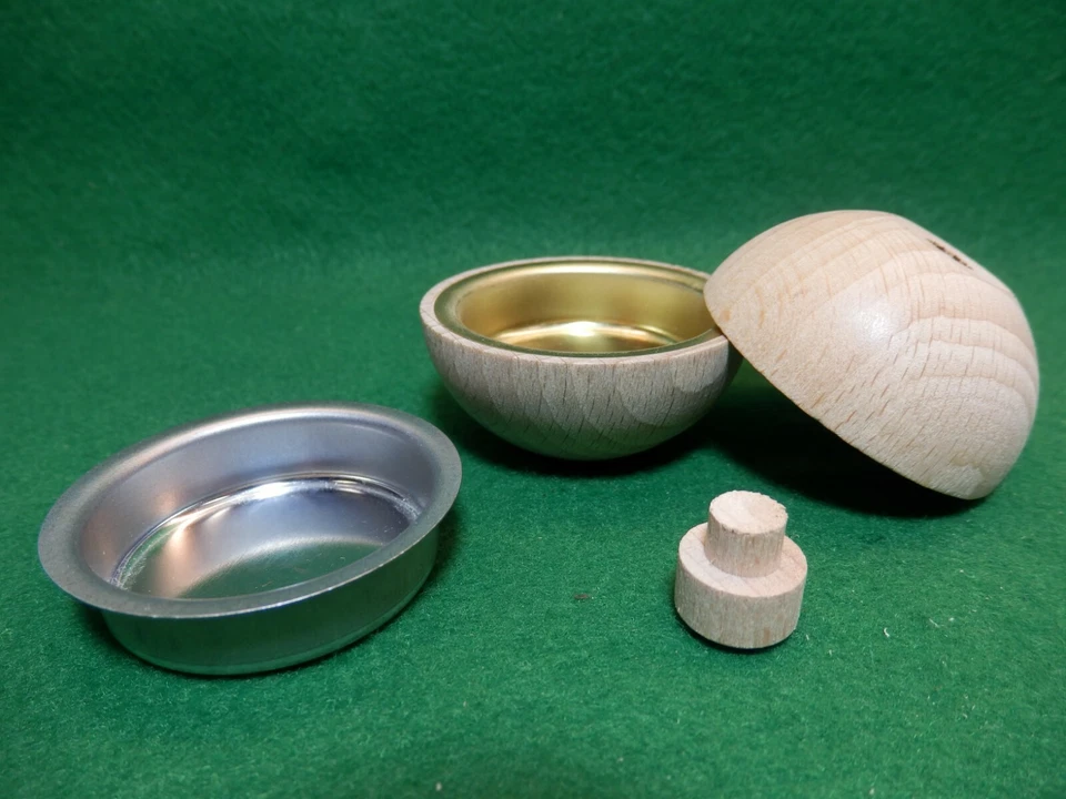 Teelichthalter Holztülle Ø 40mm Messingtülle Lichtertülle Pyramide umrüsten#69 - Bild 1 von 1