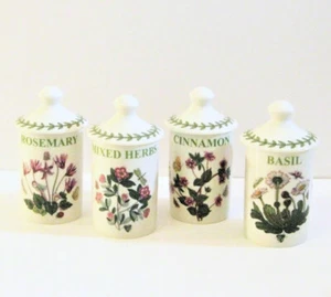 4er Set Portmeirion Botanic Garden Porzellan Gewürzgläser - NEU - Bild 1 von 1