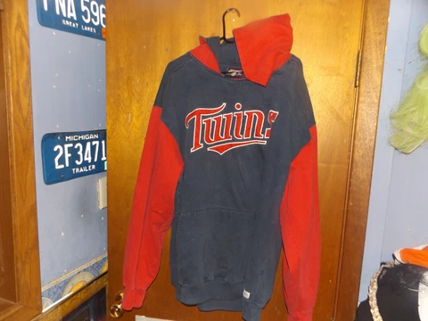 STITCHES MINNESOTA TWINS HOODIE XL Sewn Letters Cover