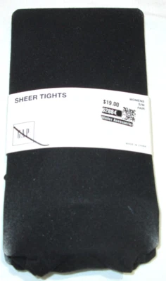 Medias transparentes Gap para dama-s/m-NEGRAS-NUEVAS CON ETIQUETAS- 4'11"-5'6"-110-149 libras-al por menor 19,00 Foto 1 de 4