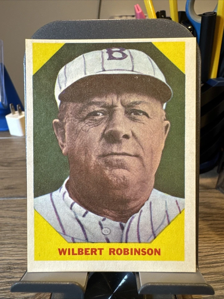 1960 Fleer Baseball Greats #33 Wilbert Robinson Baltimore Orioles casi nuevo (en excelente estado) Foto 1 de 2