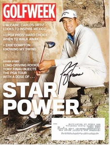 Tony Finau autographed signed autograph auto 2014 Golfweek magazine IN PERSON - Picture 1 of 1